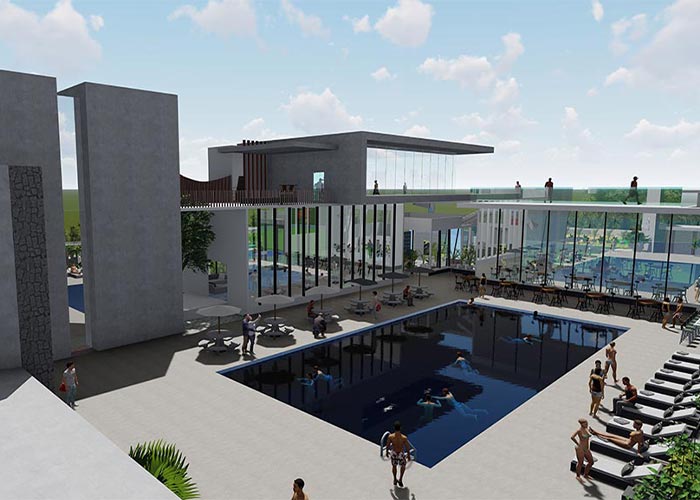 Unwind & mingle with the community at our open swimming pool